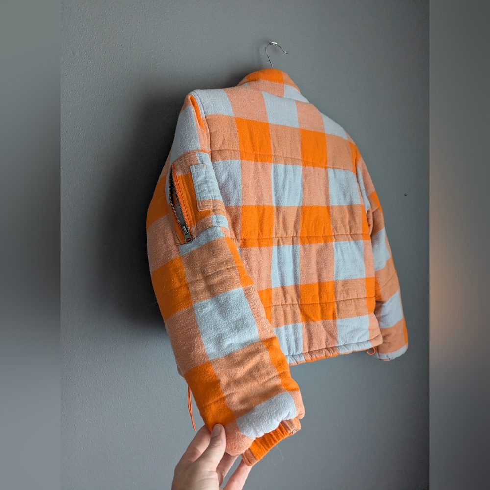 Cali 1850 Los Angeles Cropped Plaid Jacket Women's Size Medium. - Picture 5 of 7